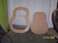 Guitar Body Cutting and Drilling Template