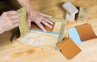 Sandpaper Measuring and Cutting Jig