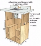 Telescoping Router Table