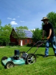 Solar Charged Lawnmower