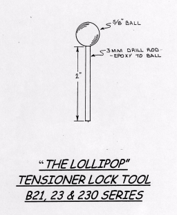 Timing Belt Tensioner Lock Tool