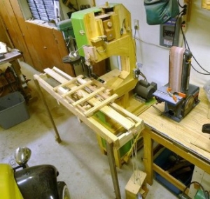 Wooden Bandsaw with Sawmill Sled