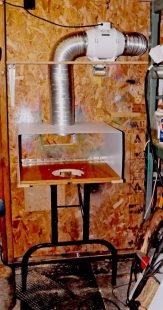 Collapsible Airbrushing and Powder Coating Workstation