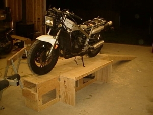 Collapsible Motorcycle Workstand