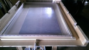 Veneer Press Frame and Table
