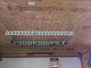 Ceiling Mounted Rod Holder