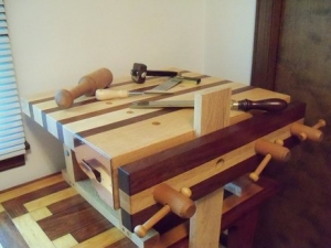 Dovetailing and Carving Bench