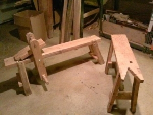 Sawbench and Shaving Horse