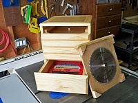 Table Saw Blade Cabinet