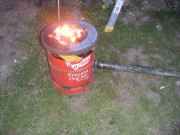 Homemade Gas Bottle Forge