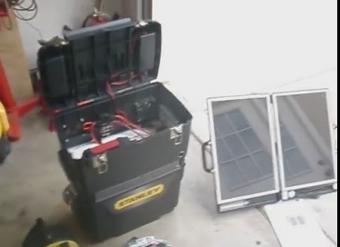 Homemade Solar-Powered Auxiliary Power System