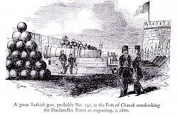 1464 Dardanelles siege cannon - photos-bombards-fort-chanak-1860.jpg