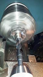 20mm diameter Die Adapter for 1" Diameter Tailstock Die Holder-initial-drilling-20-mm-die-sleeve-before-boring.jpg
