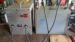 Battery charger out of a Microwave Oven Transformer-front-finished1.jpg