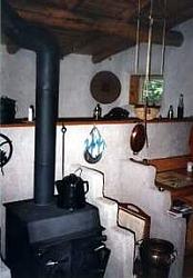 CabinBuilds.net: Wood Frame Cabin by lodestar-strawstove.jpg
