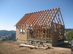 CabinBuilds.net: Wood Frame Mendocino Cabin by Justin and Karin-camountaincabin3.jpg