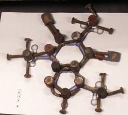 Caffeine molecule model welded out of bits-scaffiene_1.jpg