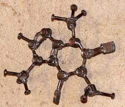 Caffeine molecule model welded out of bits-scaffiene_6.jpg