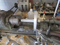 Cast Aluminum Faceplate For Lathe-lathefaceplate_chucked_5.jpg
