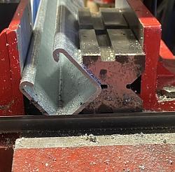 Cutting box section on 4x6 bandsaw.-3e3372e0-8831-4702-a0cc-27c7a8316b34.jpeg
