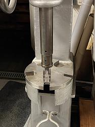 cutting solid rivets to correct length to form button heads-arbour-press.jpg