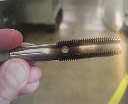 Click image for larger version.&nbsp;

Name:	Tap Drilled With D Type Carbide Milling Cutter.jpg&nbsp;
Views:	788&nbsp;
Size:	91.3 KB&nbsp;
ID:	25170