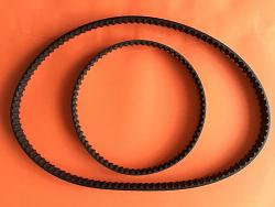 DIYed XL 037 Belt pulleys for the 7 x 14" mini lathe.-old-vs-new-belt....jpg