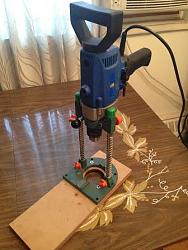 Click image for larger version.&nbsp;

Name:	Drill Stand & Guide.jpg&nbsp;
Views:	502&nbsp;
Size:	20.6 KB&nbsp;
ID:	9824