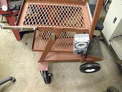 Home built****Welding Cart**** With Pneumatic Swivel tires **** Duel shelf Model-p3180009.jpg