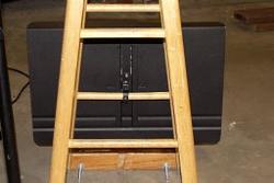Homemade Double bass hauler made from a stool and a music stand-sstandlatch_4.jpg