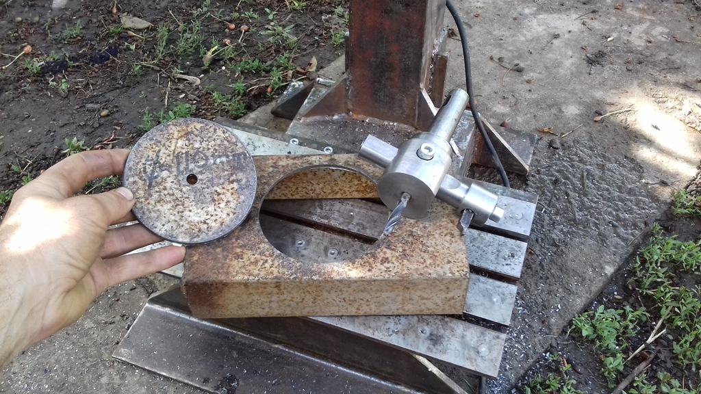 Homemade fly cutter for drill press 