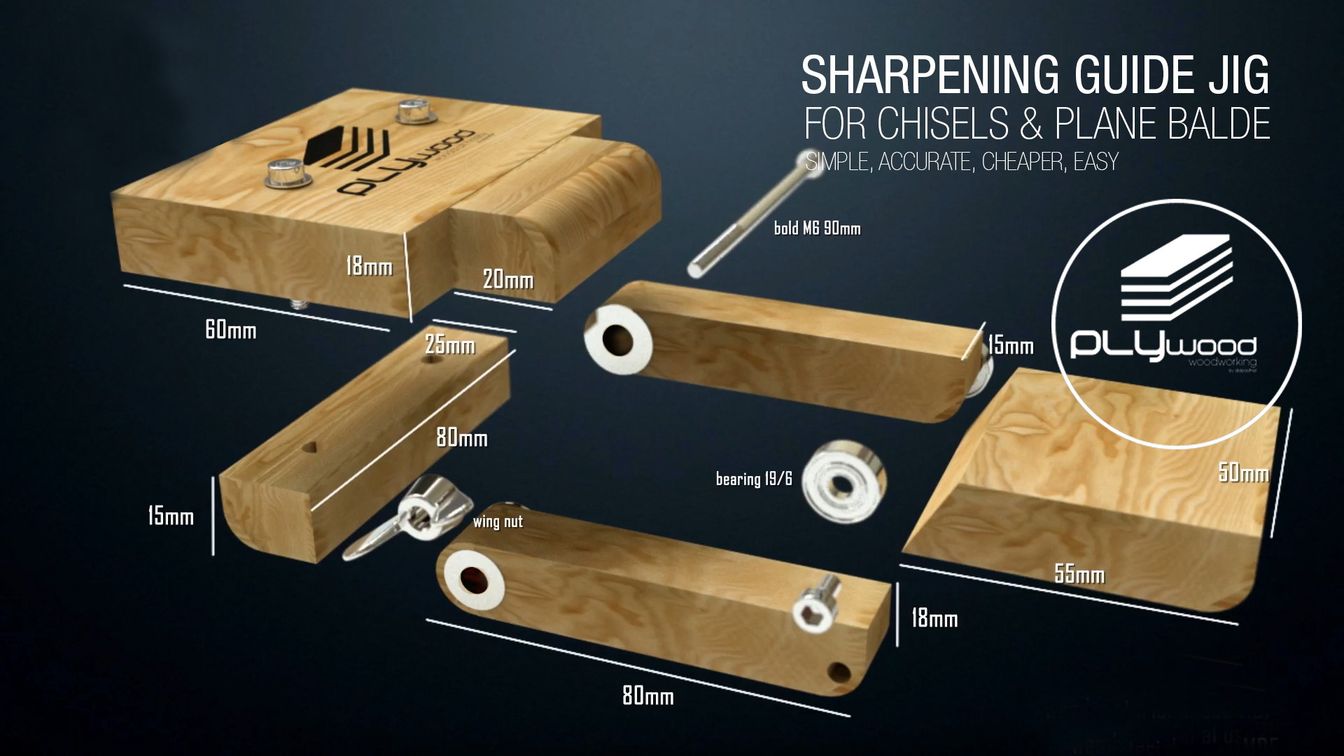 DIY Sharpening Jig for Chisels & Plane Blades 