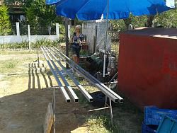 How to Build a Steel Structure House Part2 Expanding old roof-20150614_110636.jpg