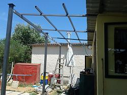 How to Build a Steel Structure House Part2 Expanding old roof-20150614_151737.jpg