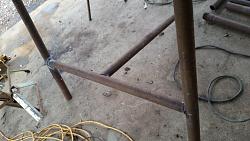 I built a stand to hang my auger on.-welding-base1.jpg