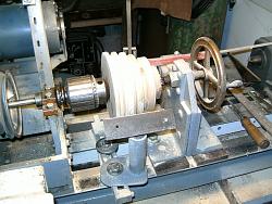 Click image for larger version.&nbsp;

Name:	PulleyOnLathe.jpg&nbsp;
Views:	484&nbsp;
Size:	464.7 KB&nbsp;
ID:	15120