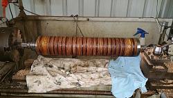 Made a 600mm Drum Sander attachment for my wood lathe.-12.-drum-coated-polyurathene-floor-paint-ready-machined-flat-20151110_104942.jpg