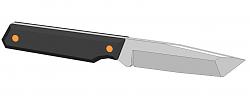 Making Japanese Tanto Knife from an Old File [without Power Tools]-3d-model-tanto.jpg