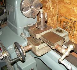 Metal lathe compound slide adapted for the wood lathe-001.jpg