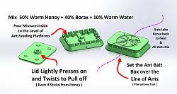 Click image for larger version.&nbsp;

Name:	Borax and Honey Ant Bait Box.jpg&nbsp;
Views:	1330&nbsp;
Size:	231.1 KB&nbsp;
ID:	10162