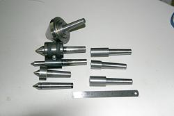 Mini Lathe Tail Stock Center with a twist-bunchcenters.jpg