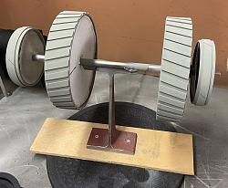 Model traction engine wheel spraying stand-wheels.jpg