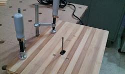 MY HOME MADE MFT TABLE --jig-saw-mounted-2.jpg
