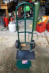 Click image for larger version.
Name: 09 18 20 propane cart 05 standing with new base attached small.jpg
Views: 324
Size: 221.6 KB
ID: 37271