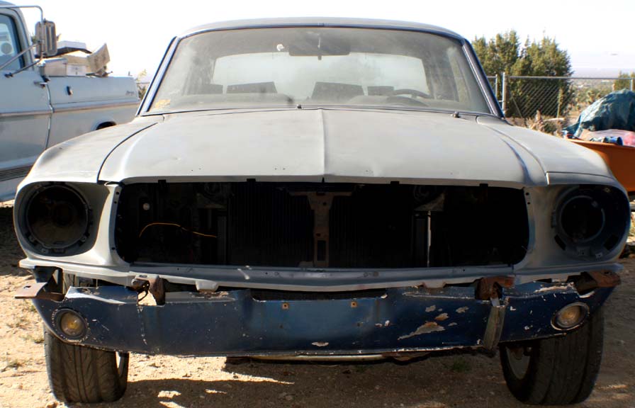 1967 mustang front 
Originally posted by the previous owner on Craigslist in 2008