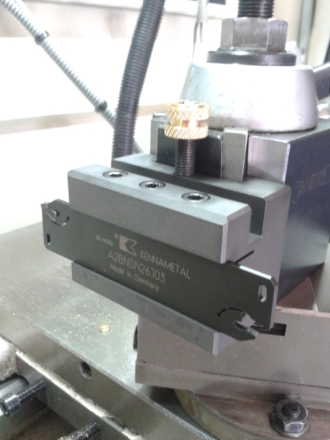 Part off tool holder