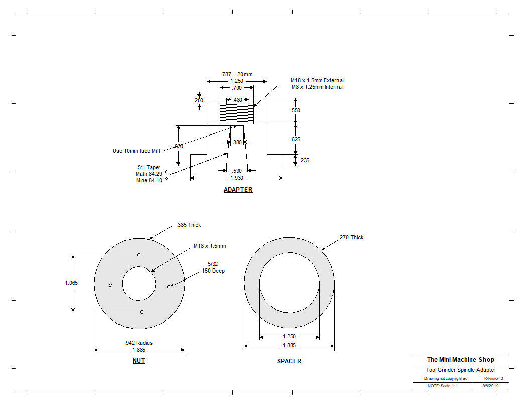 Universal Tool Grinder Hub