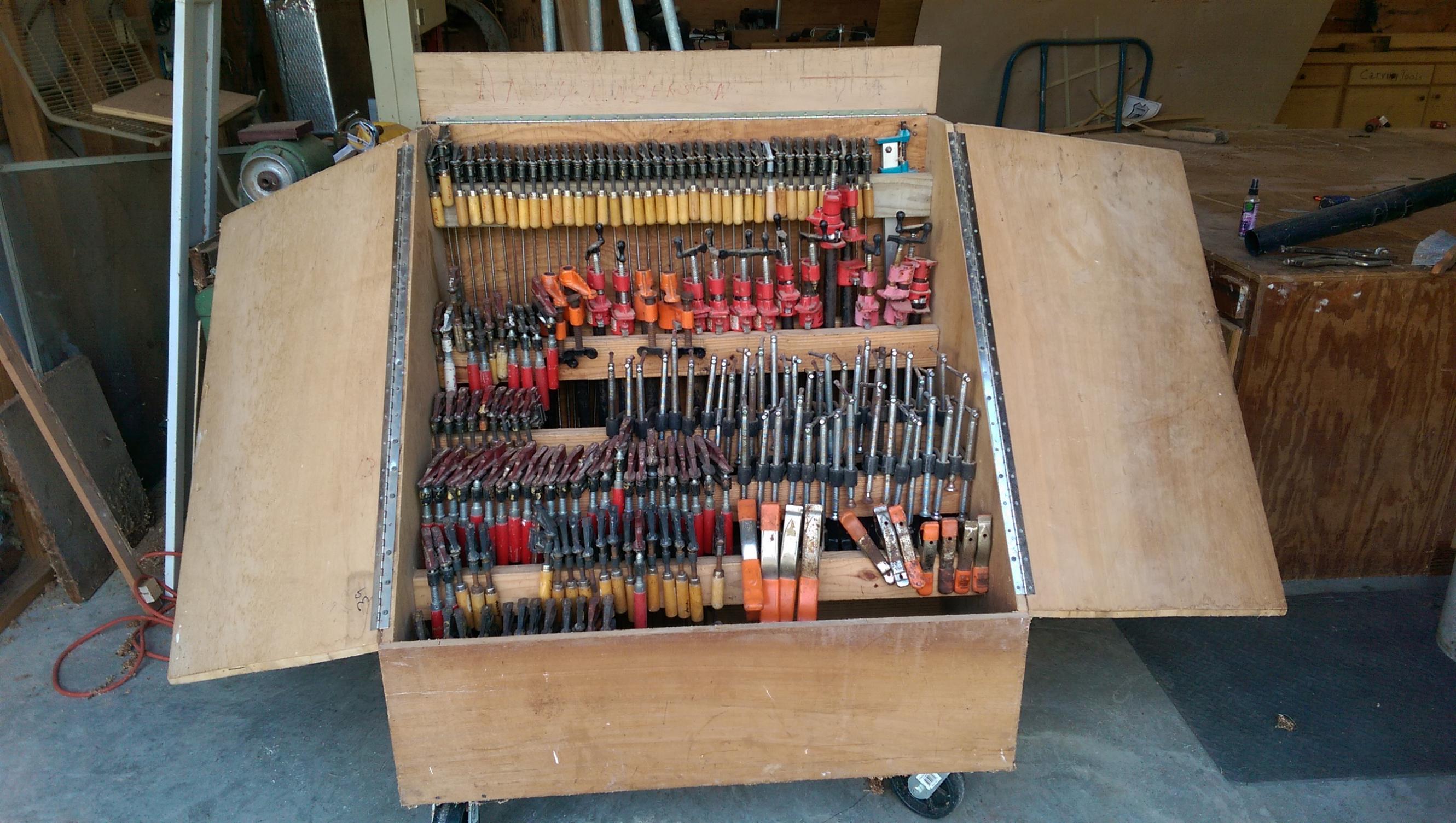 Clamp Storage Holds over 200 bar clamps. Not really a tool but great storage