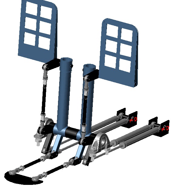 rudder pedals2 737 Sim