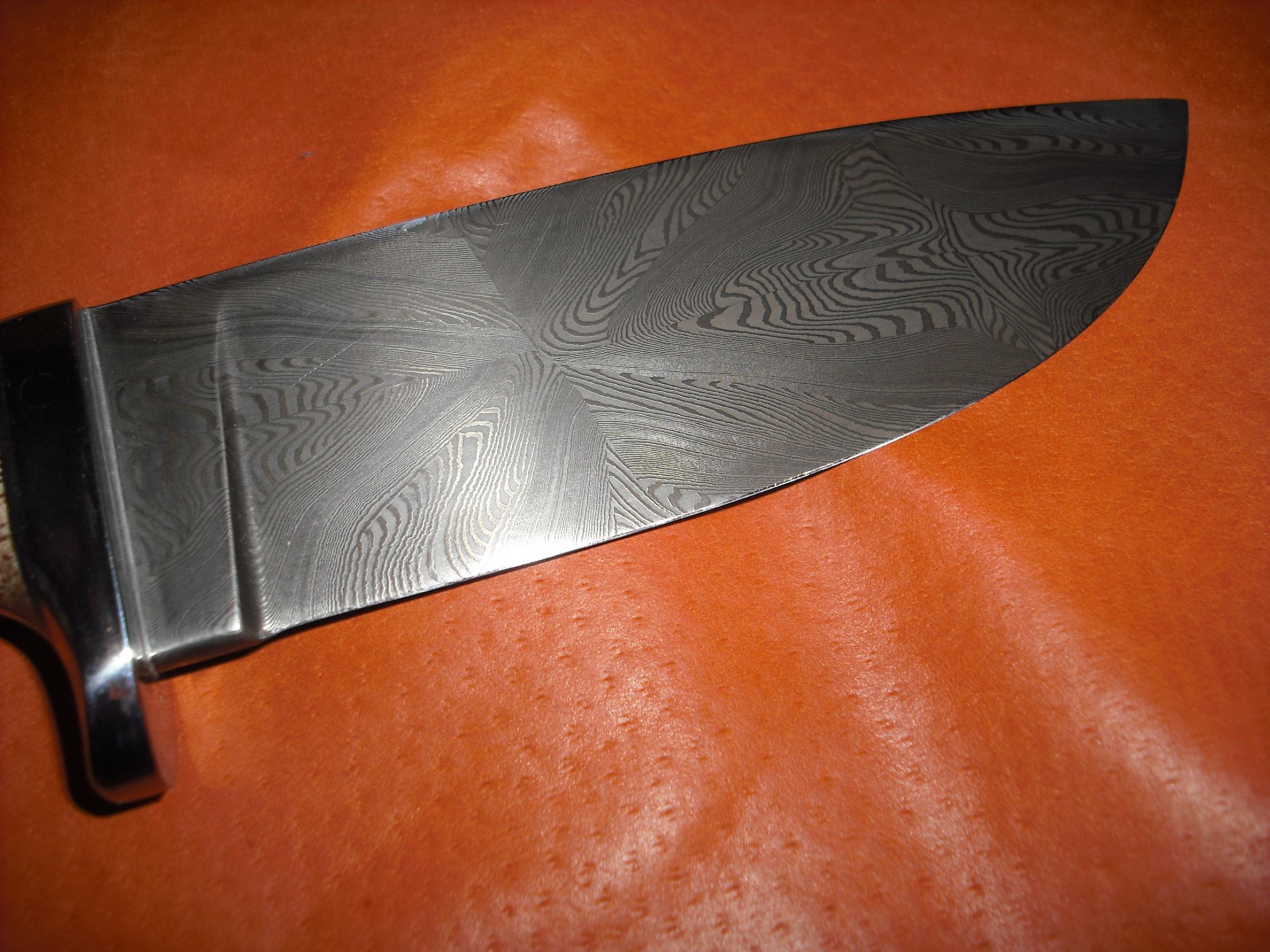DSCF0023  Explosion pattern mosaic damascus.